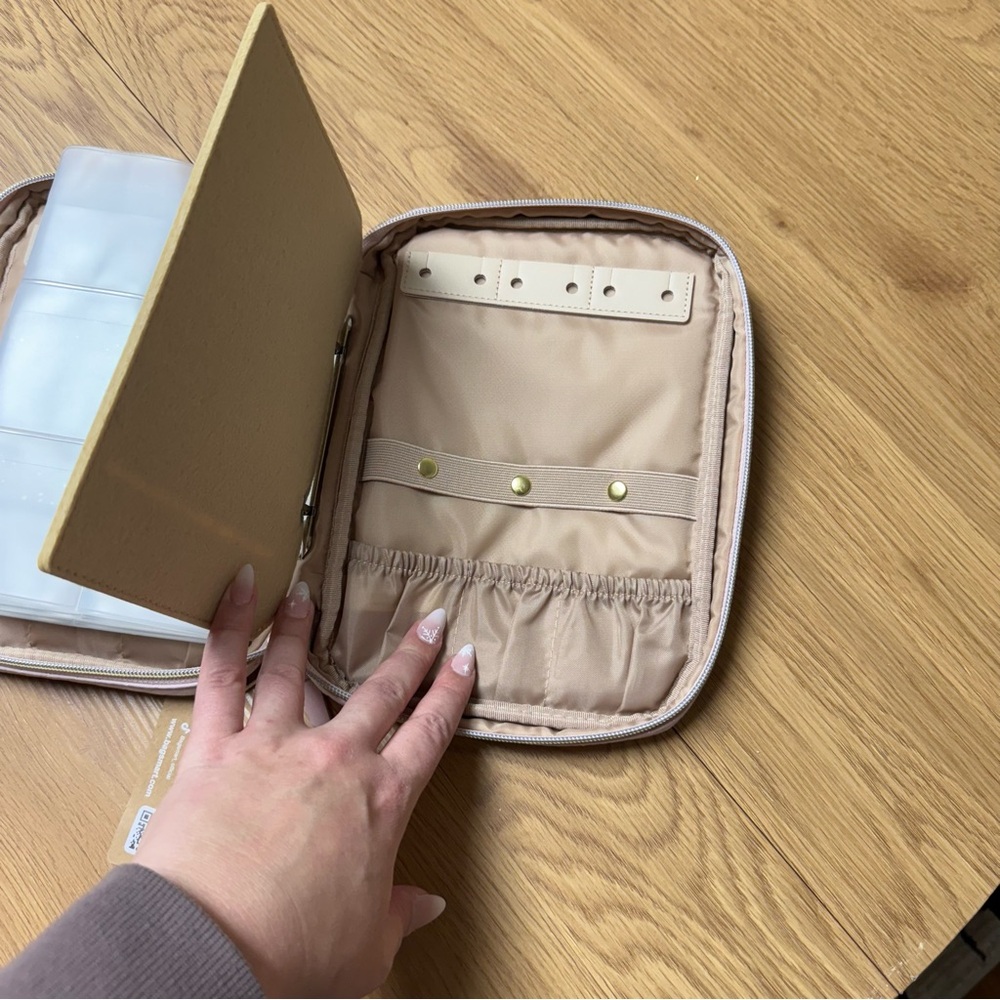 BAGSMART Pink Quilted Jewelry Pouch accessory travel carrying case NWT flawed - Picture 11 of 16